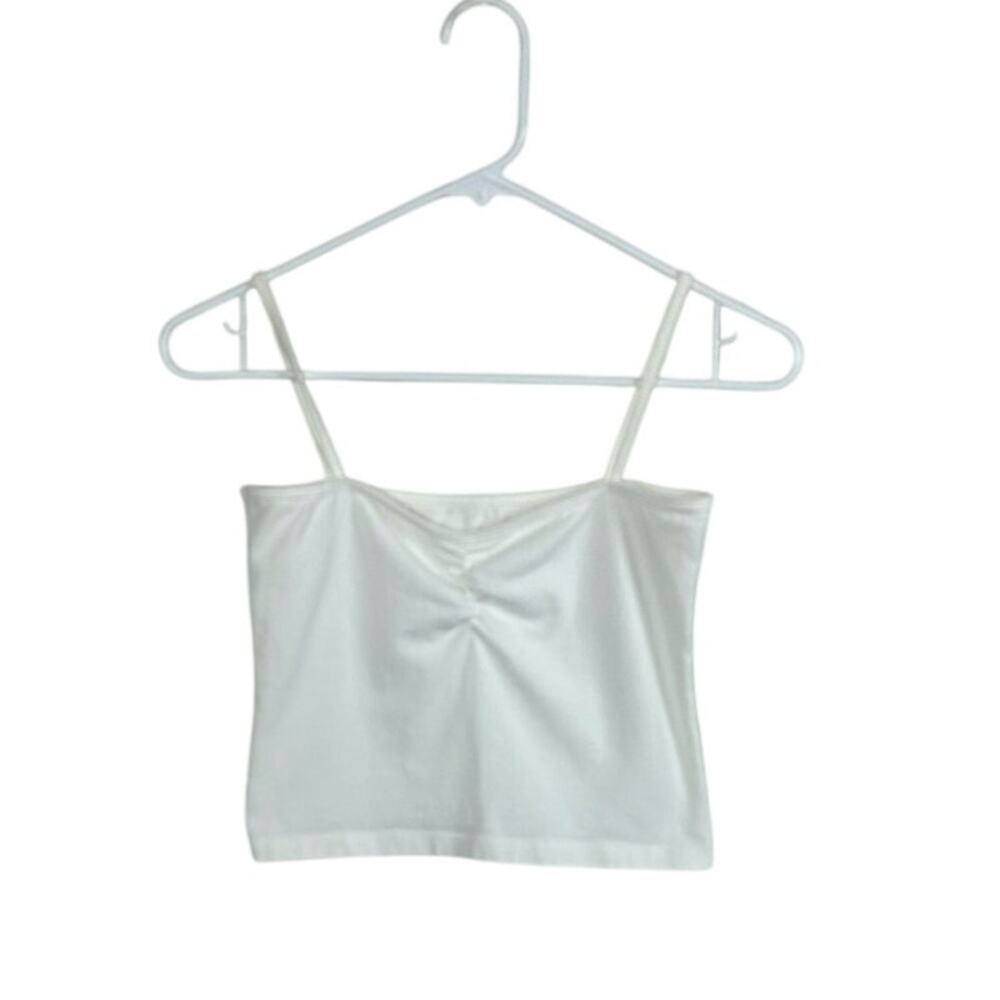 Brandy Melville White Cropped Tank one size